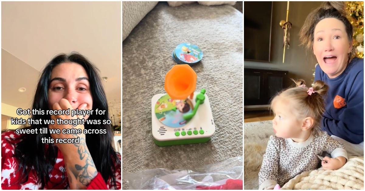 Mom Shares Disturbing Lyrics Featured on Baby Toy Record Player