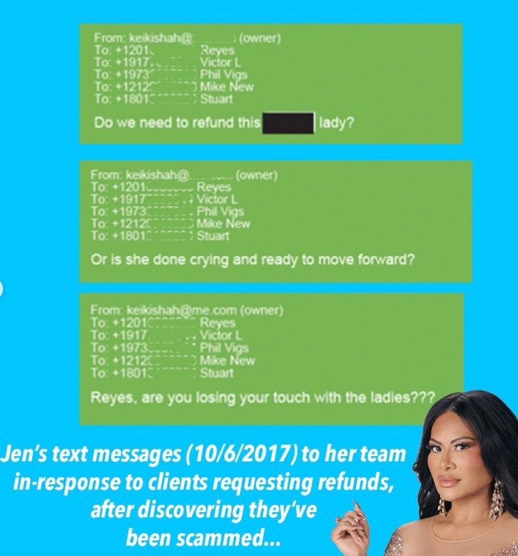 Jen Shah text messages