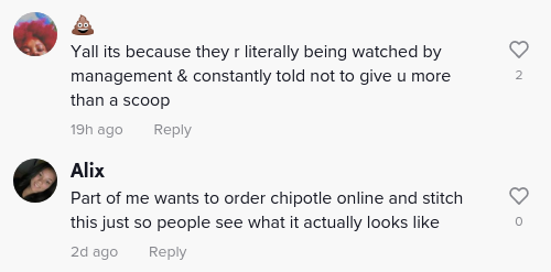 chipotle short changes online orders