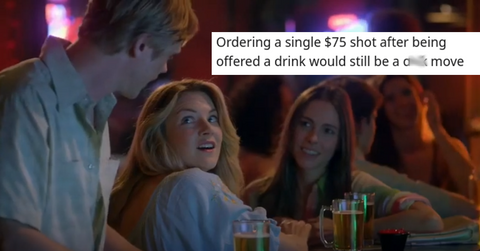 drink offer take back aita