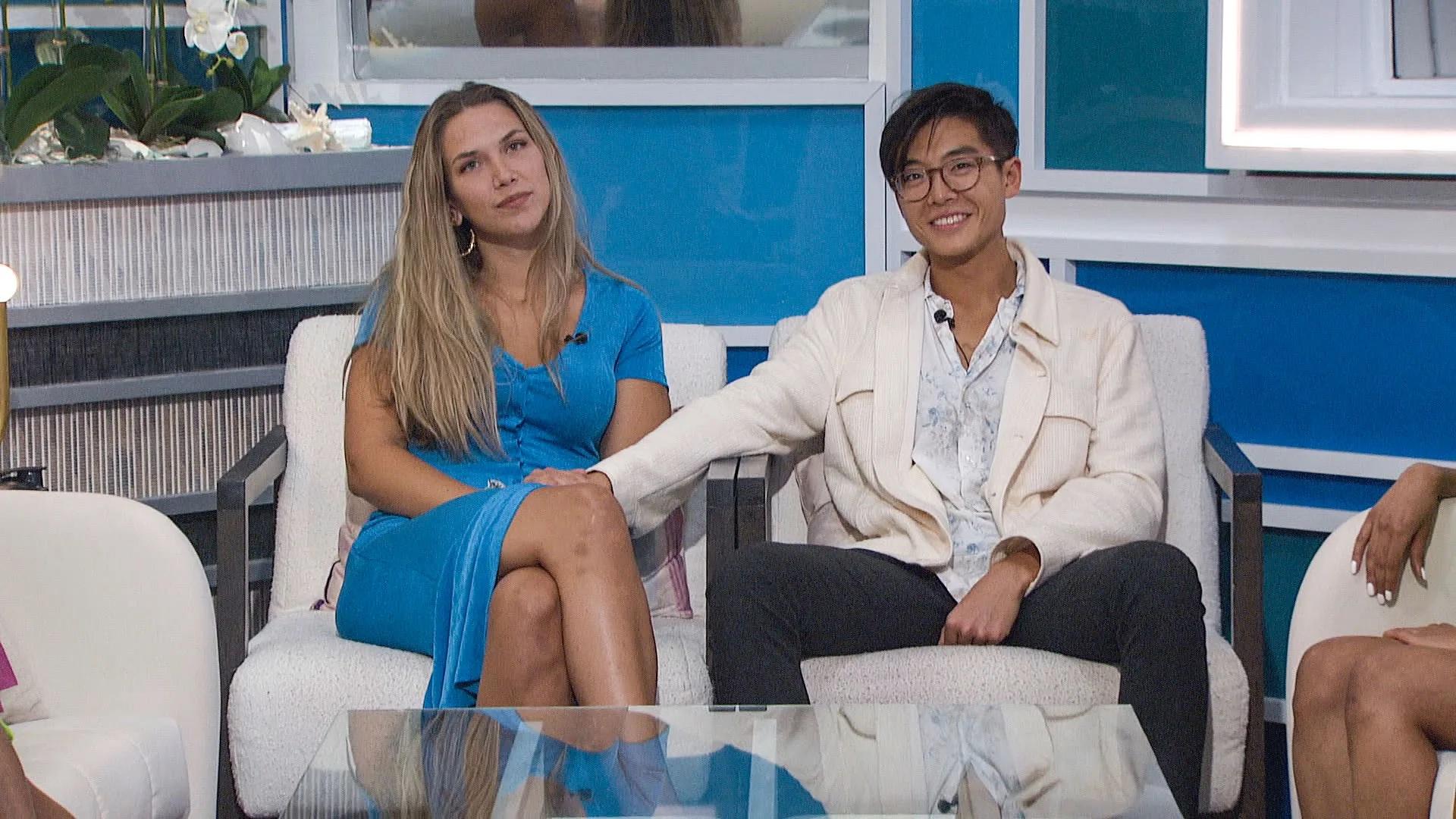 Derek Xiao and Claire Rehfuss on the block in 'Big Brother 23.'