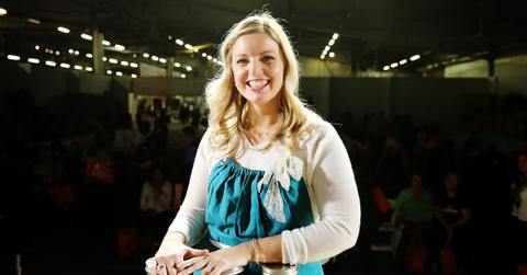 Chef Damaris Phillips poses on stage at the Grand Tasting presented by ShopRite