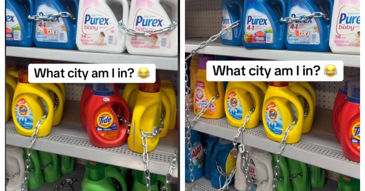 TikTok Shows Laundry Detergent Chained to Store’s Shelves