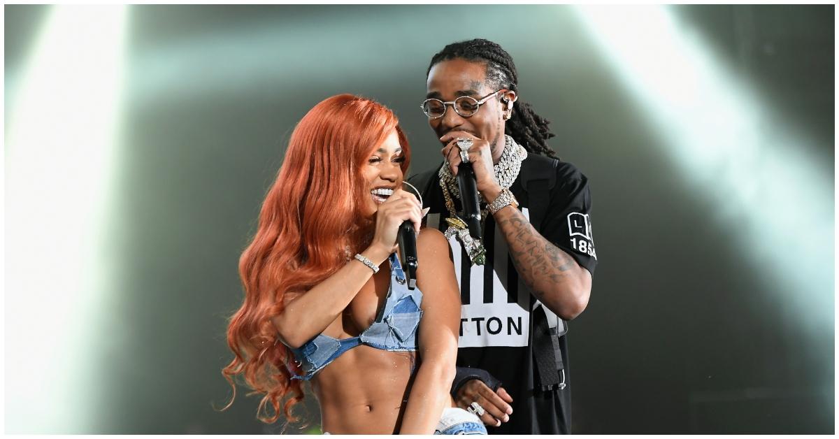 (l-r): Saweetie and Quavo