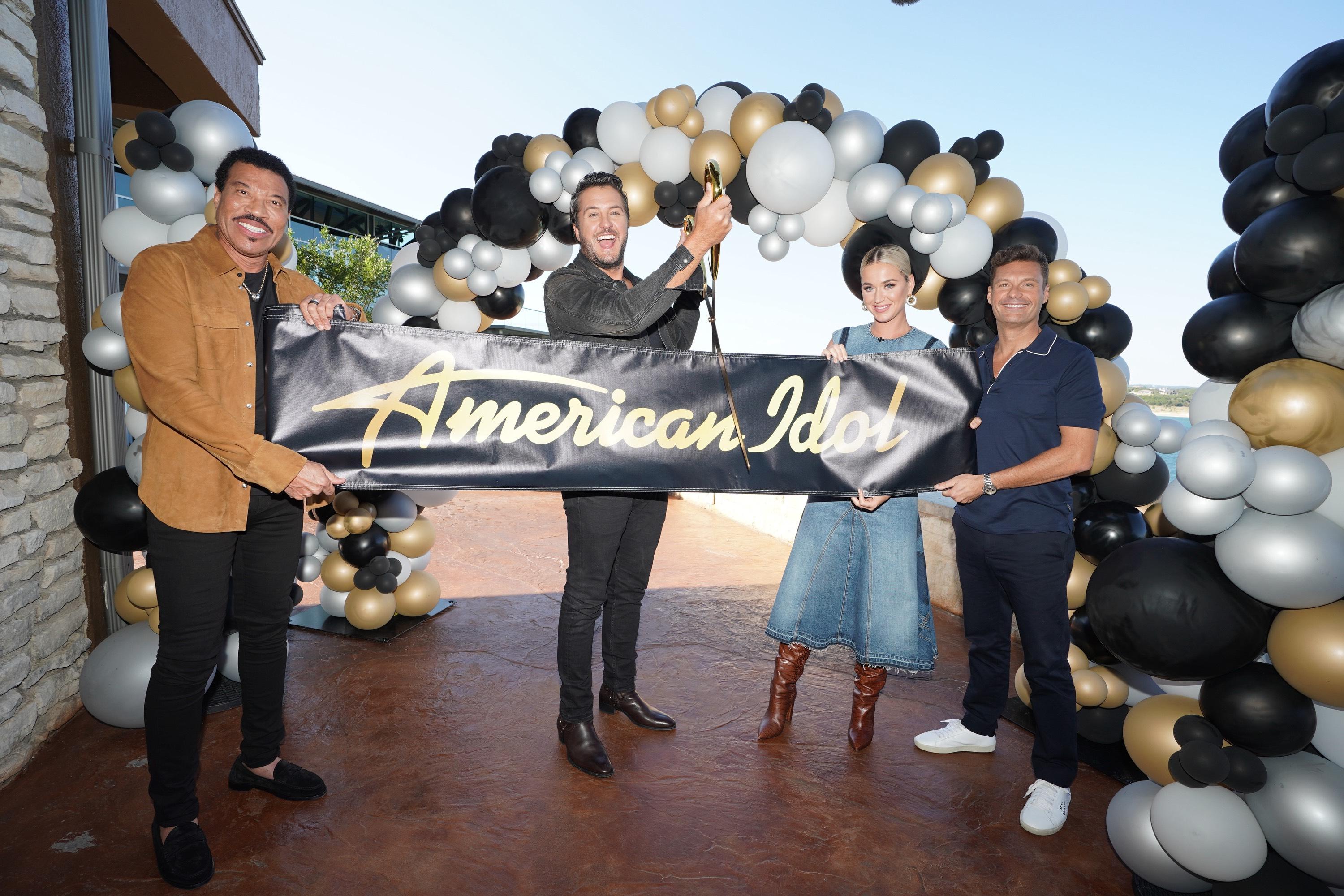 Lionel Richie, Luke Bryan, Katy Perry, and Ryan Seacrest for 'American Idol.'