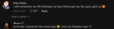 Comments on viral video of an ecstatic 9-year-old who got a Stanley cup on her birthday.