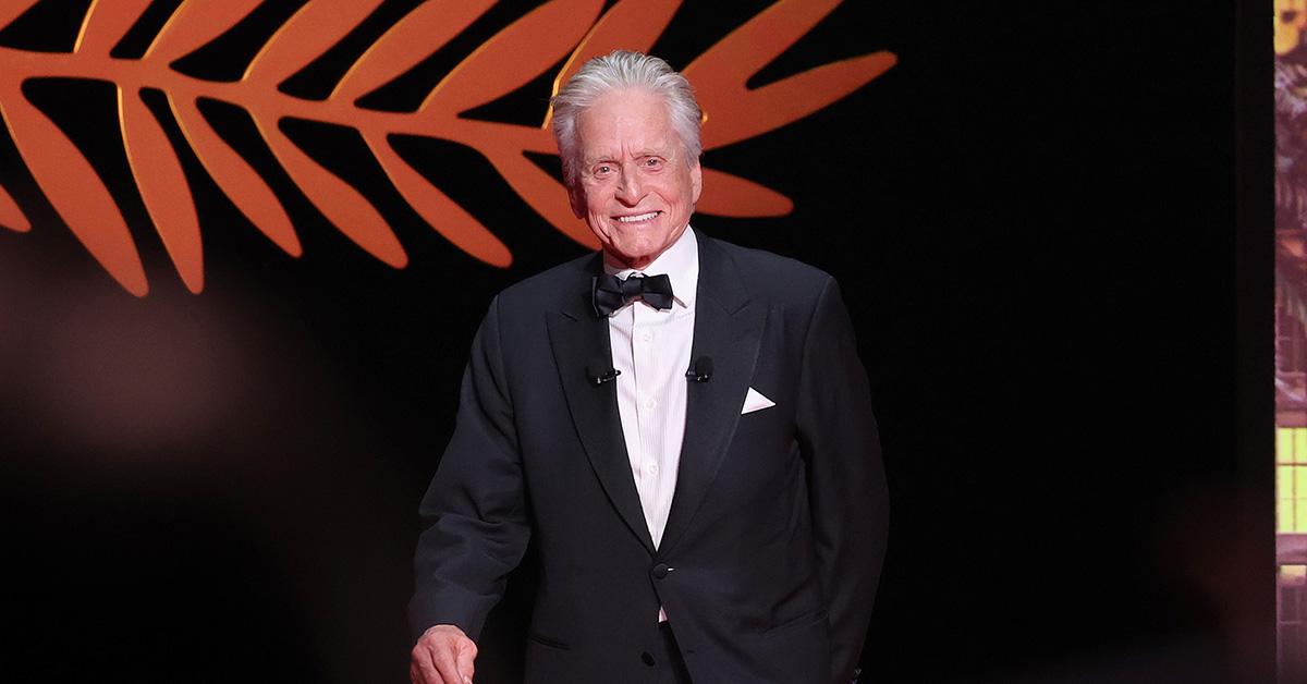 Michael Douglas at the opening of the 76th Cannes Film Festival. 