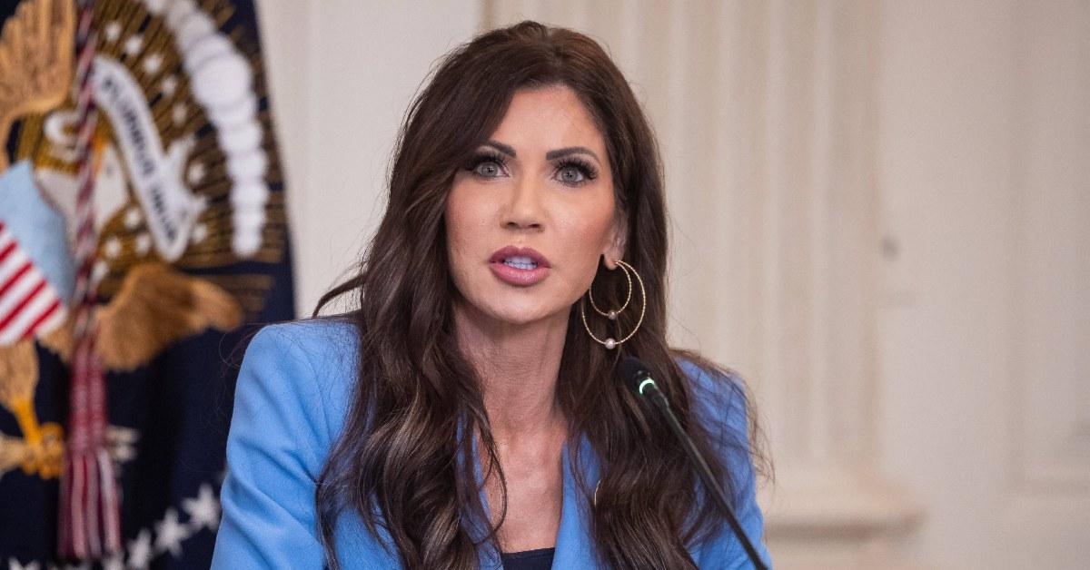 Kristie Noem at a White House press event.