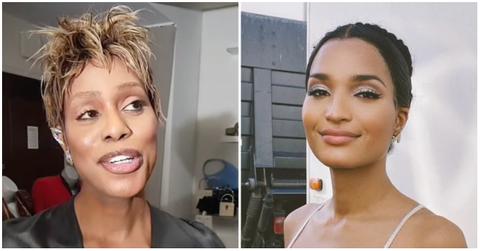 (l-r): Laverne Cox and Indya Moore