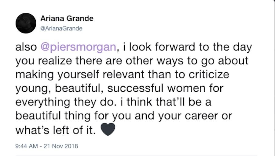 ariana grande tweets