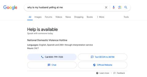 Google search results for 'Why is my husband yelling at me'