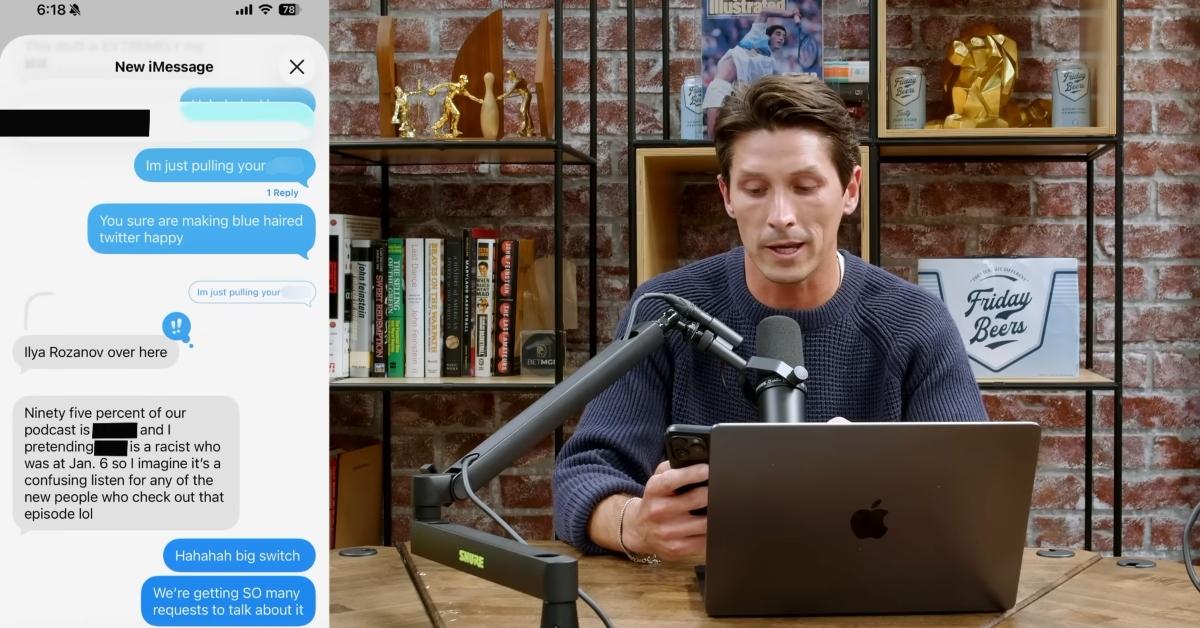 Dan powers reads texts that were leaked.
