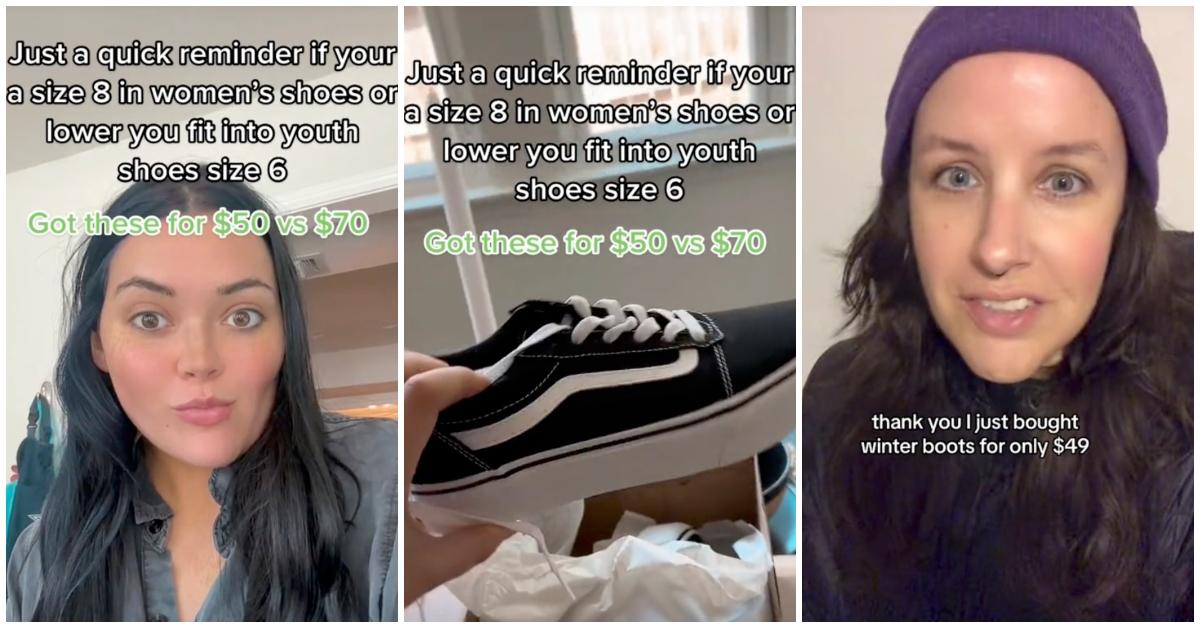 Yes, a Kids' Size 6 in Shoes Is the Same as a Women's Size 8