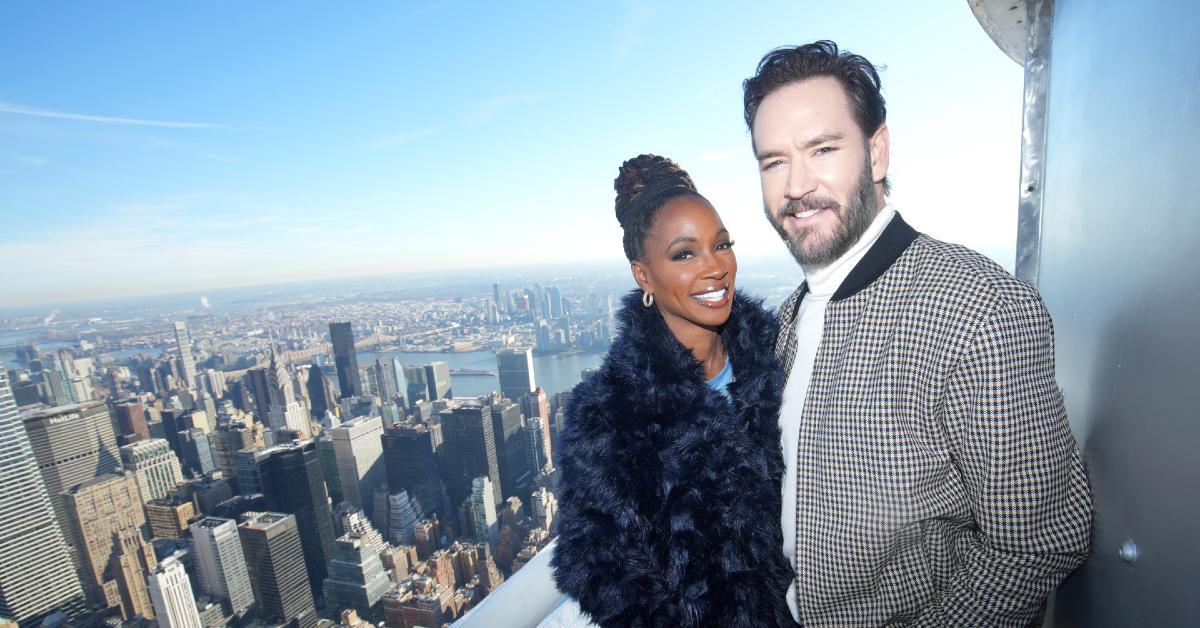 'Found' stars Shanola Hampton and Mark-Paul Gosselaar at the Empire State Building