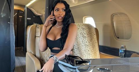 brit eady in a private plane