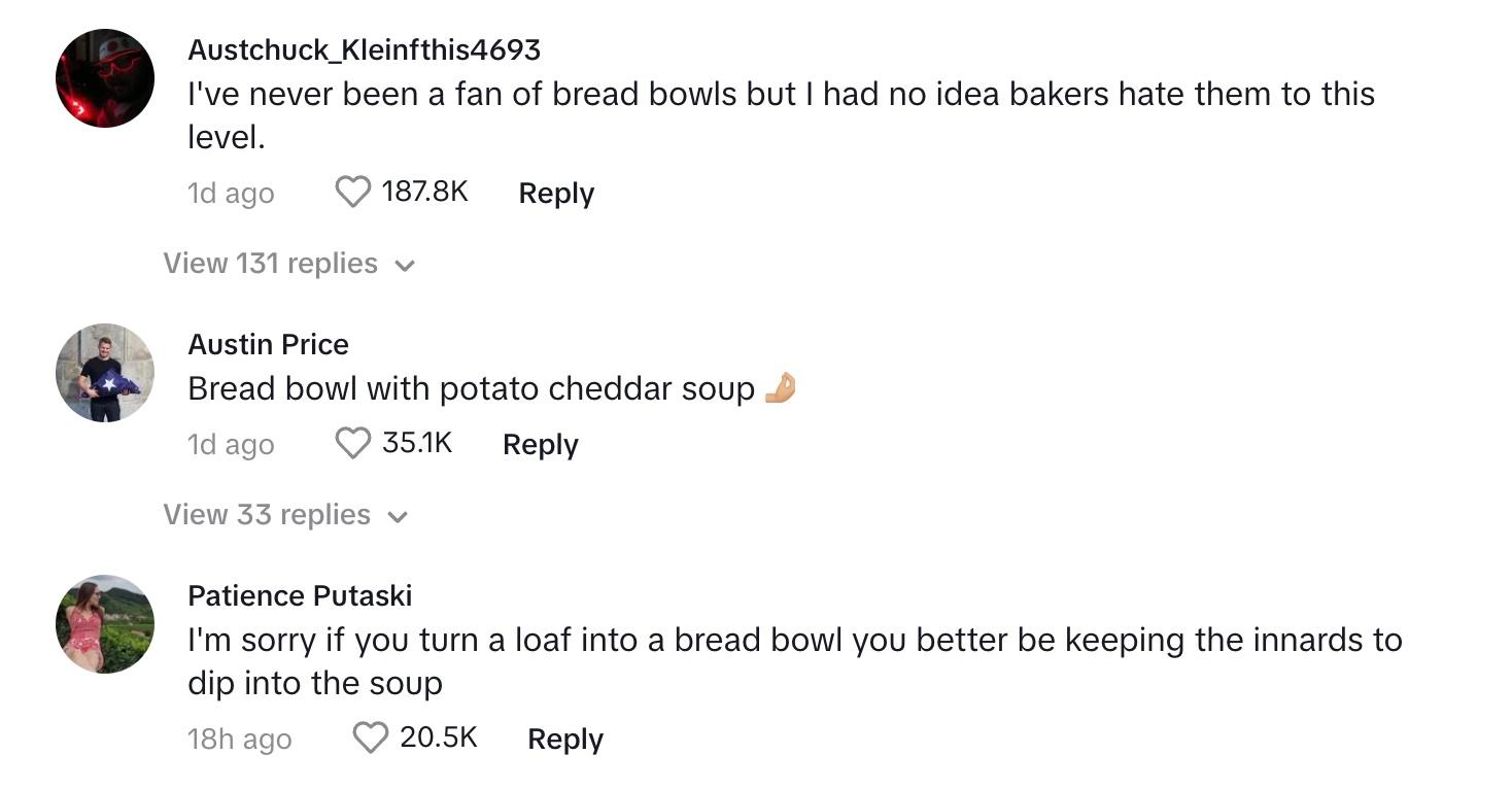 Bread bowl comments