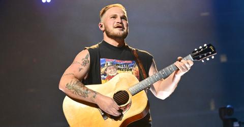 Zach Bryan performs during a concert held at the Crypto.com Arena on August 23, 2023 in Los Angeles