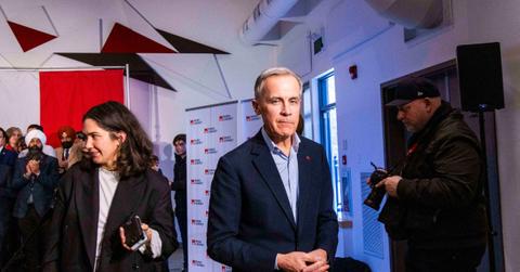 Mark Carney after announcing his bid for Liberal Party leadership.