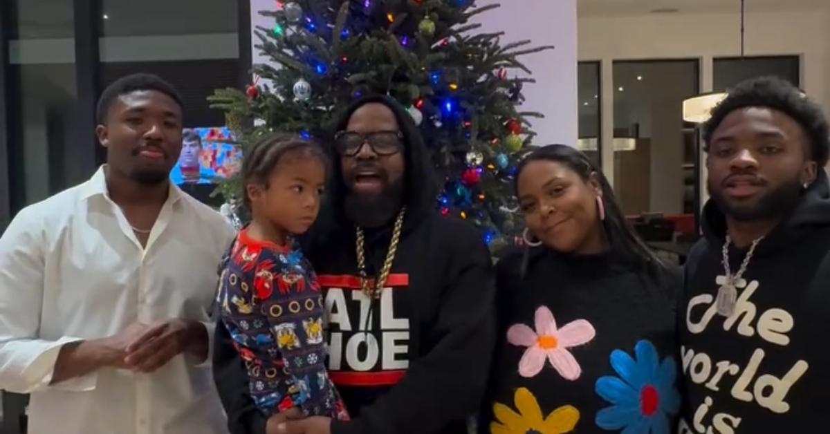 (l-r): Big Boi with his kids and grandson, Antwan III.