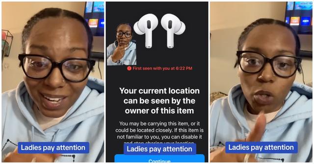 A woman's location got tracked with AirPods