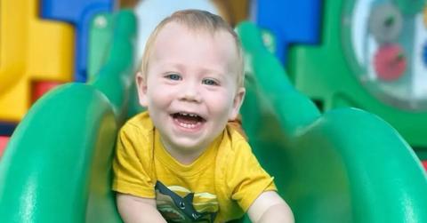 Beau Burns on a slide