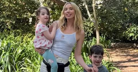 Laura Clery with her two kids.