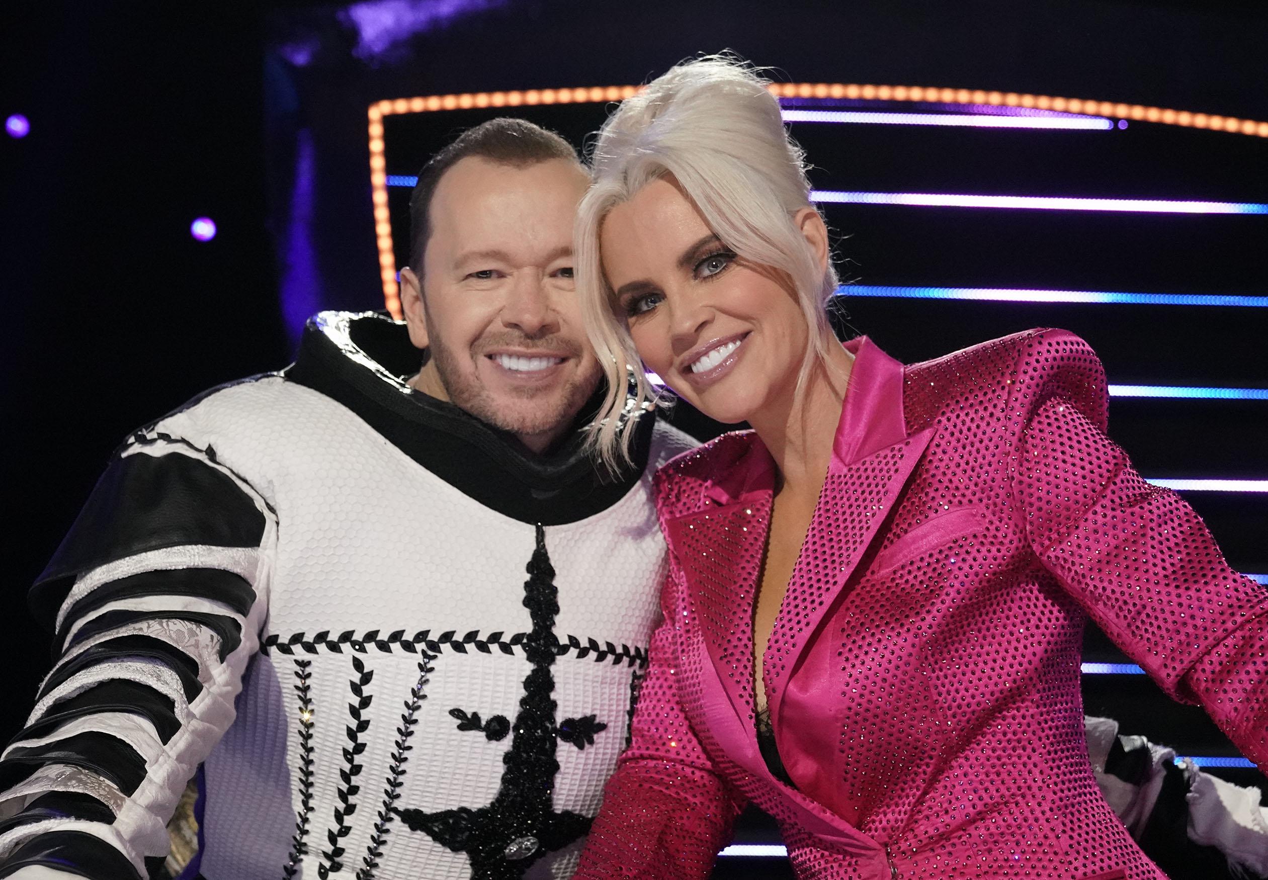 donnie with wife on masked singer