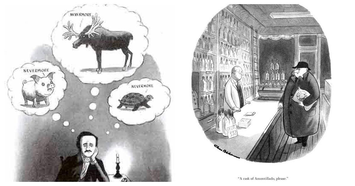 Charles Addams Edgar Allan Poe cartoons