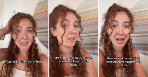 Woman paid for smoothie, gets "BAD TIP" sign