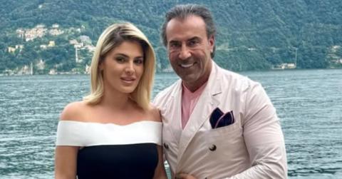 Stephanie Shojaee and her husband, Masoud, by the water.