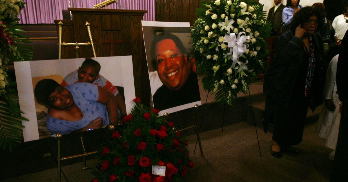 Jennifer Hudson's family memorial in 2008