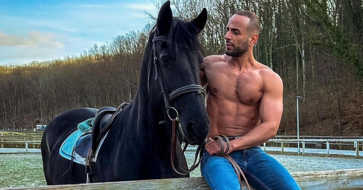 Razvan from 90 Day Fiancé: Before the 90 Days models with a horse