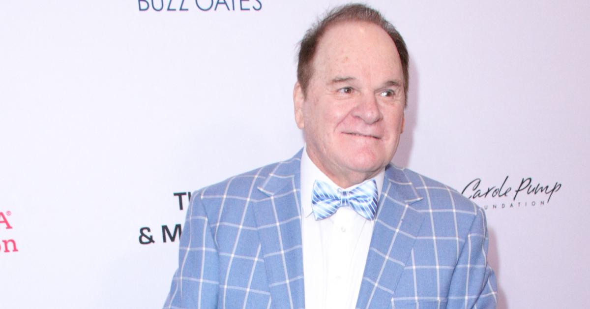 Pete Rose attending an event in 2019.