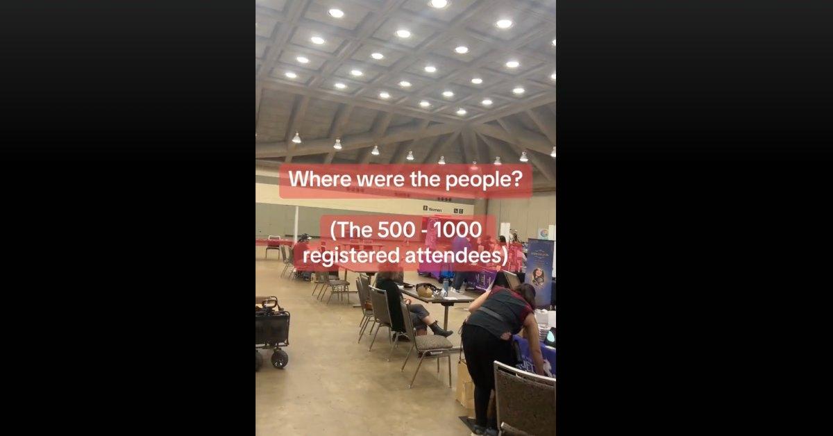 Person showing more authors than attendees at the Million Lives Book Festival.