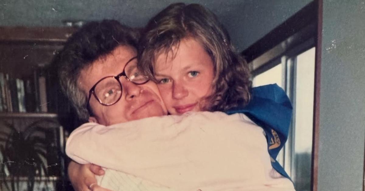 Kaitlin Olson and her dad when she was younger.