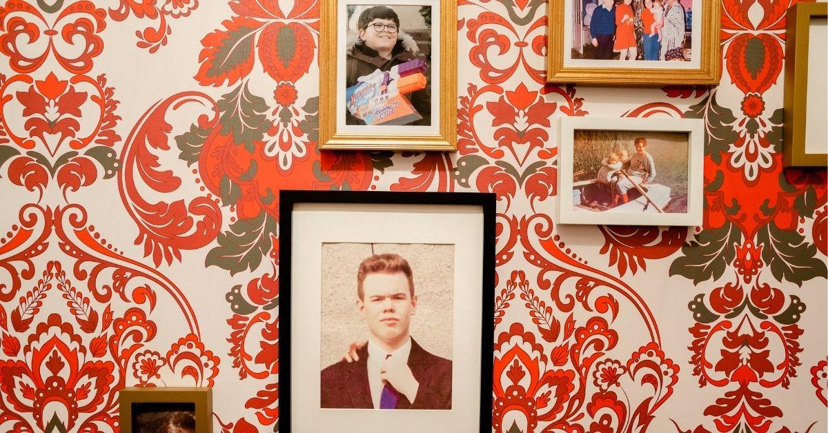 Home Alone family photo wall