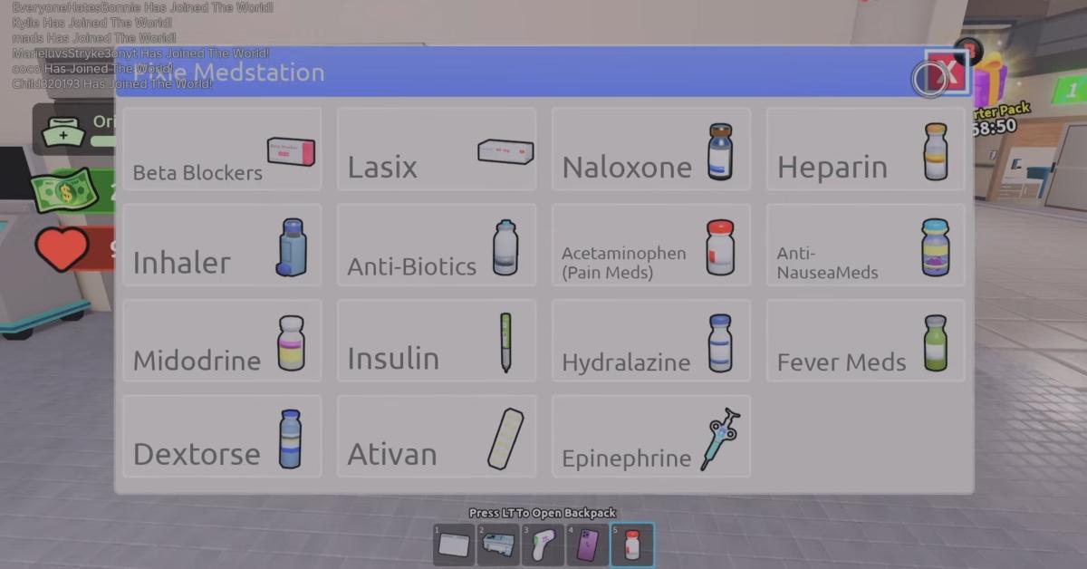 "Be a Nurse" on Roblox