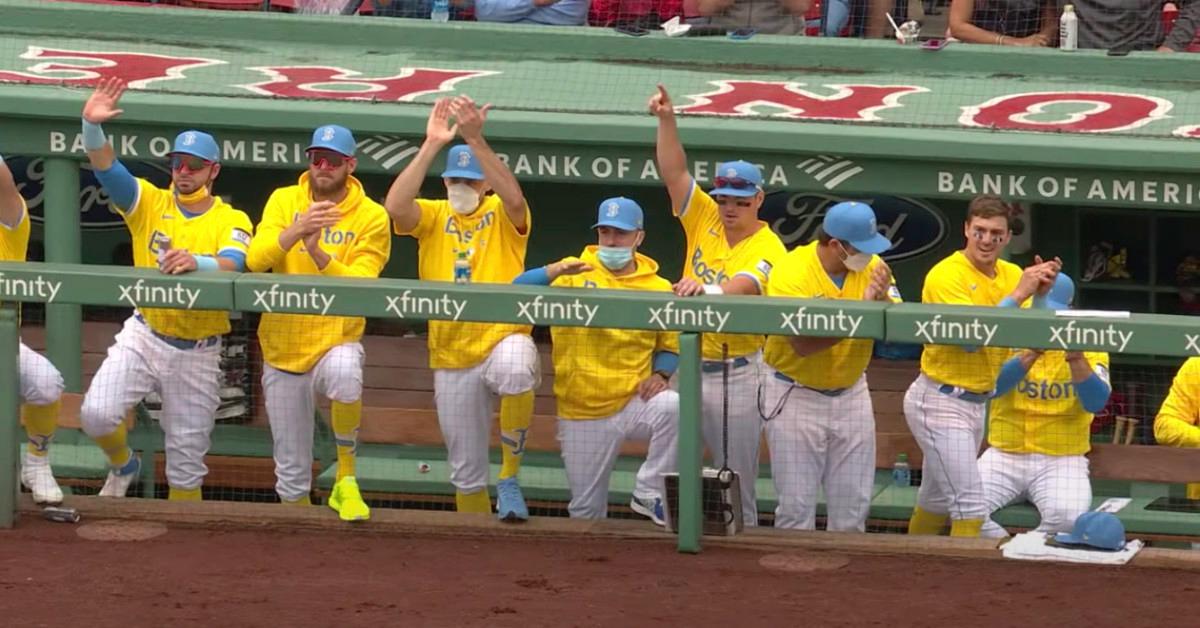 red sox yellow uniforms for sale