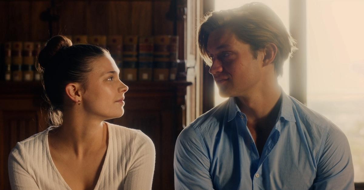 Ruby and James look at each other in 'Maxton Hall'