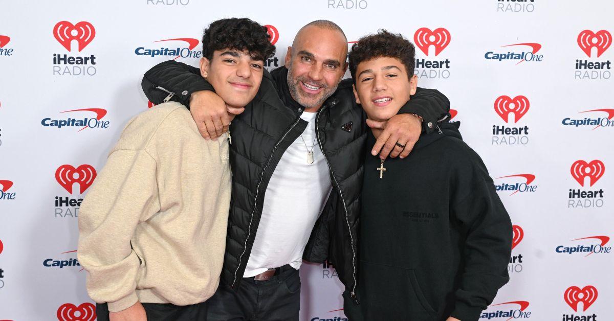 Gino, Joe, and Joey Gorga pose for photo at an iHeart Radio event