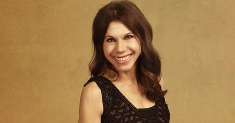 Theresa Nist in a black dress