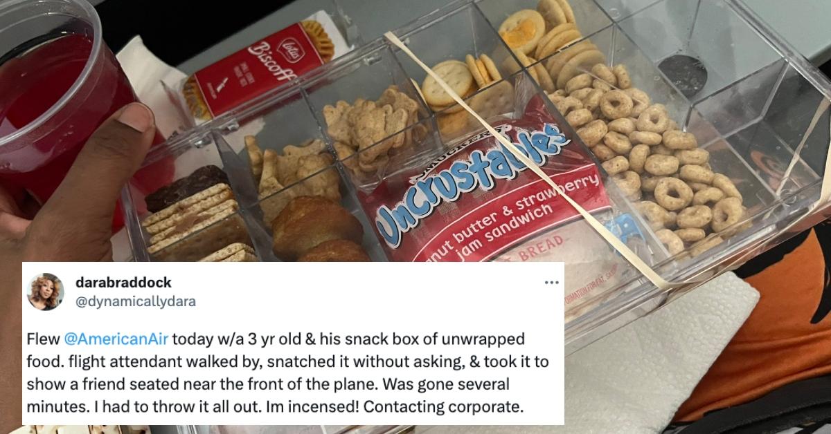 Debate Ensues After Flight Attendant Snatches Kid's Snack Box