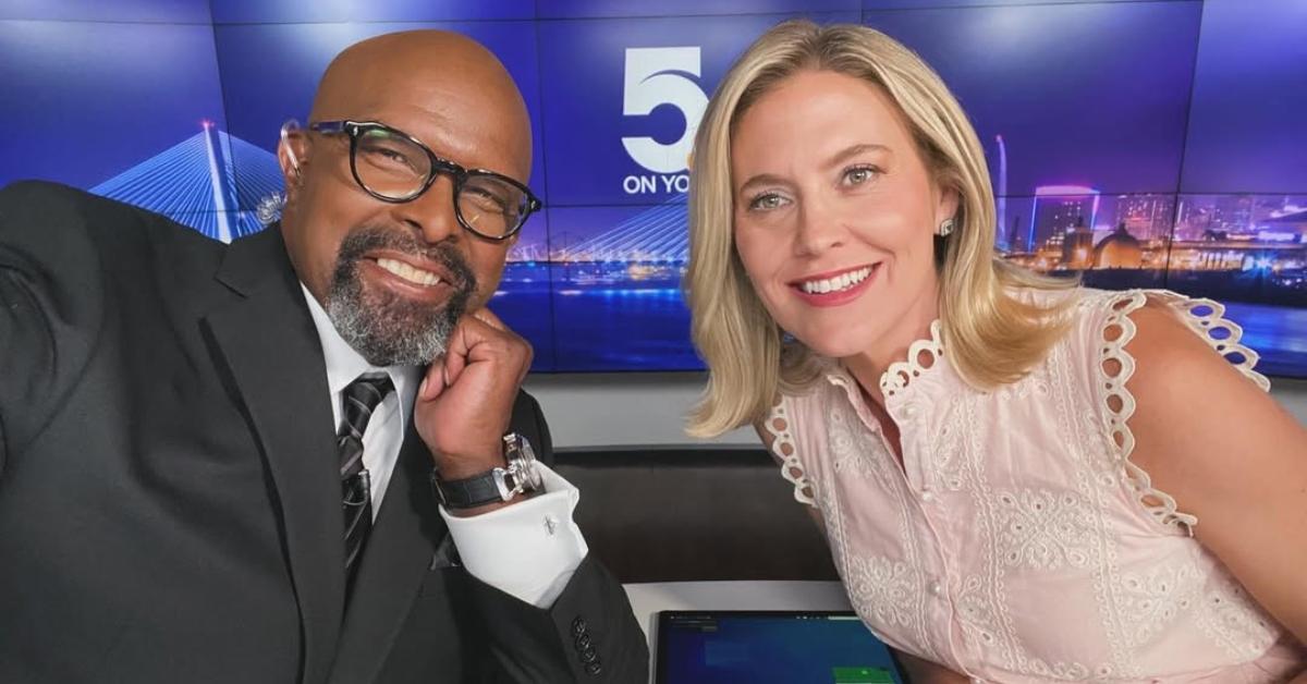 Rene Knott on the KSDK evening news with Anne Allred.