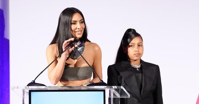 Kim Kardashian and North West at The Daily Front Row's Seventh Annual Fashion Los Angeles Awards on April 23, 2023