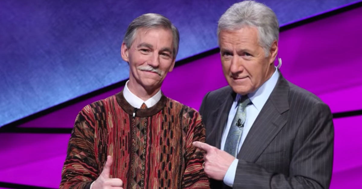 Larry Martin and Alex Trebek