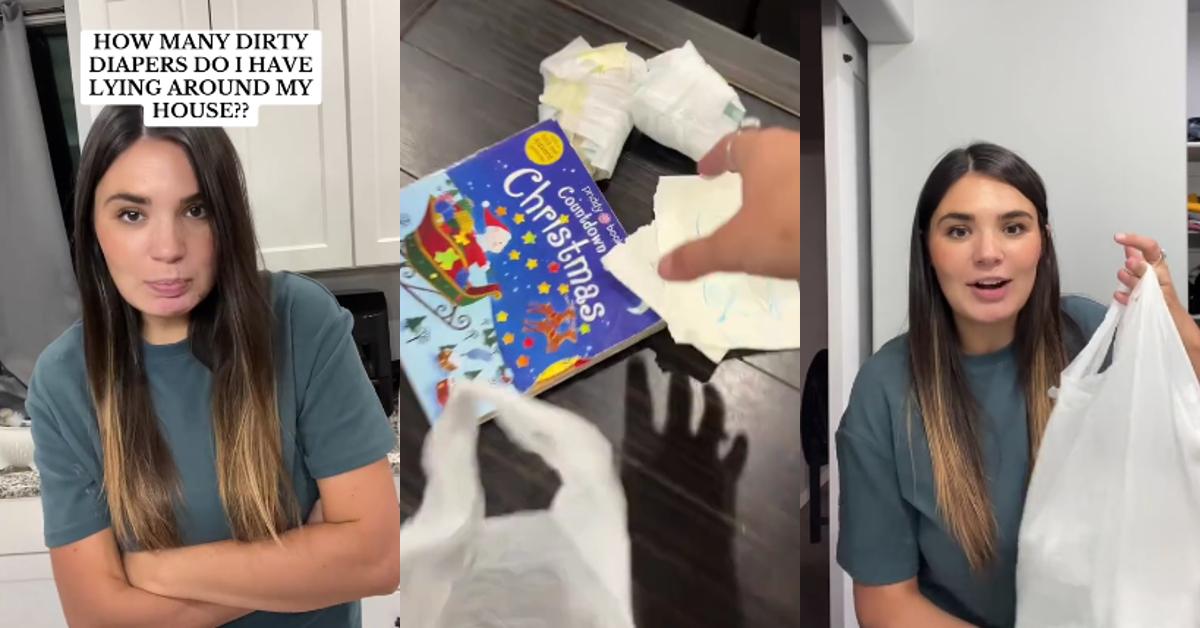 New Mom Shamed for Letting Dirty Diapers Collect Around House