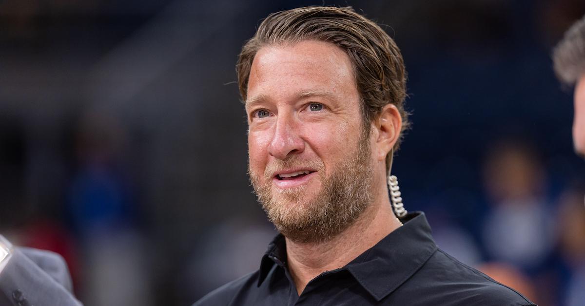 Dave Portnoy at the Florida Atlantic Owls and Loyola Ramblers game in the Barstool Invitational at Wintrust Arena on Nov. 8, 2023 