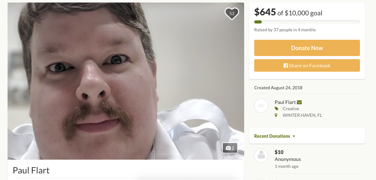 paul flart gofundme