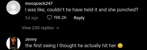 dad punching mom gender reveal