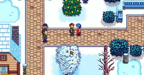 Clint and Emily in 'Stardew Valley'